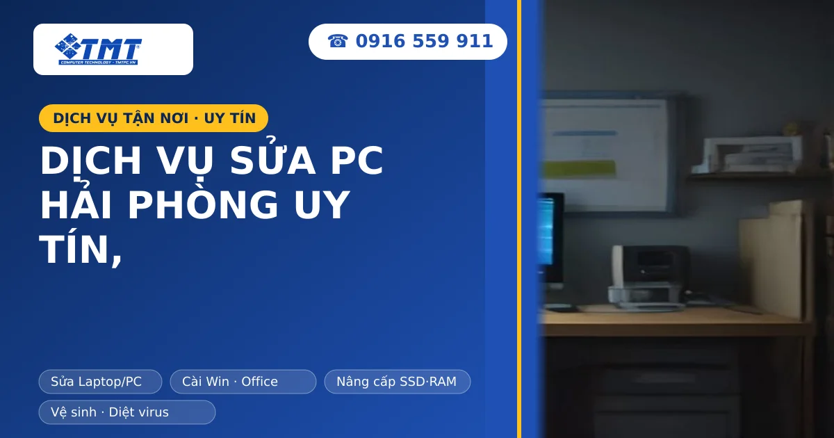 Dịch Vụ Sửa PC Hải Phòng Uy Tín, Chuyên Nghiệp Và Lấy Ngay Tại TMT Computer